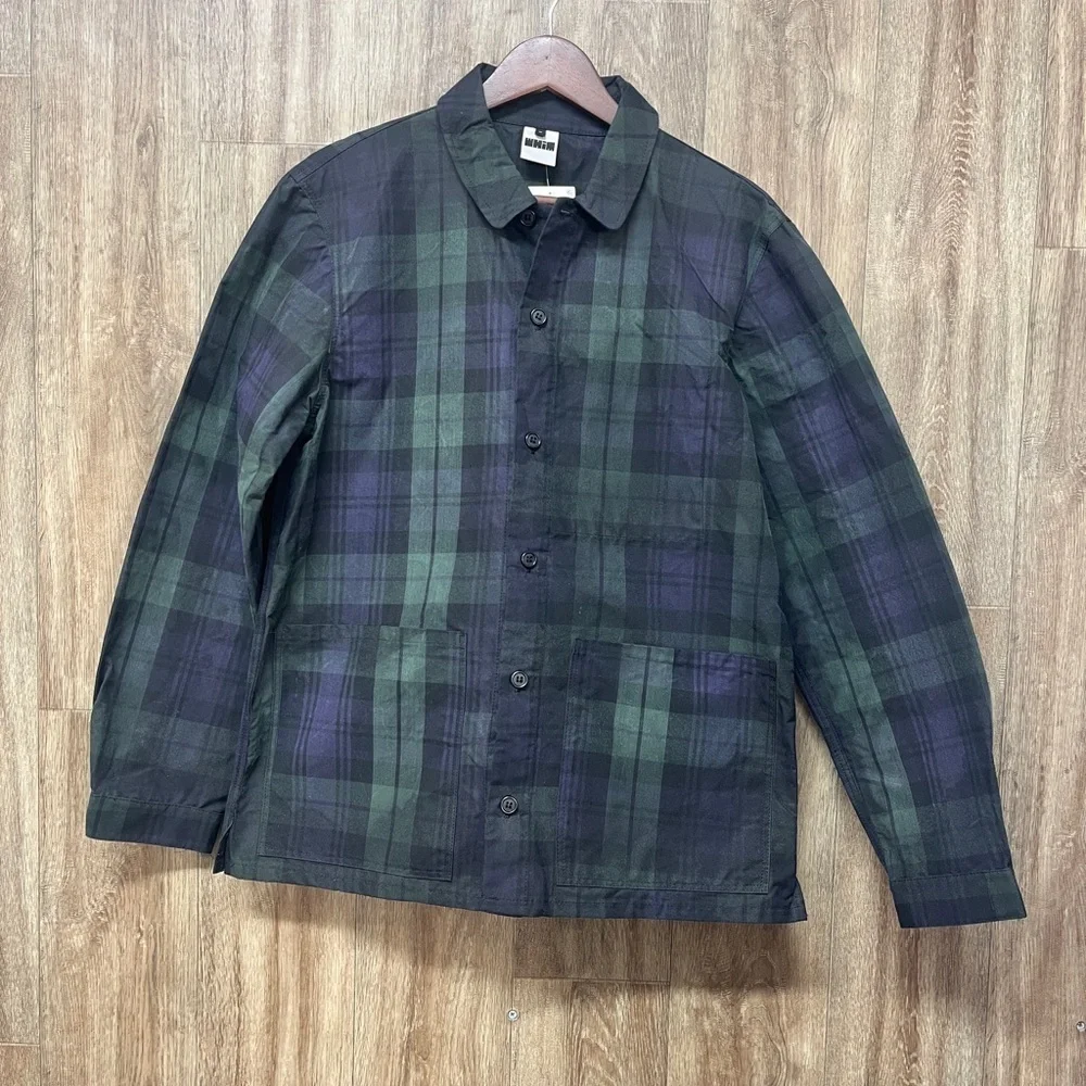 Whim Golf Tartan Caddie Jacket in Waxed Blackwatch